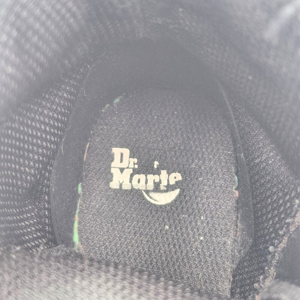 Dr. Martens Black Glitter Rubber Lace Up Girls 2 Emo Gothic S0065 - Picture 8 of 9